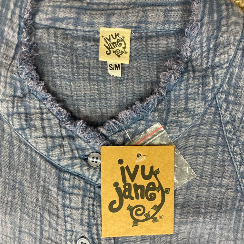 Ivy Jane Gauze Shirt Dress NWT (H-1) - Picture 10 of 12